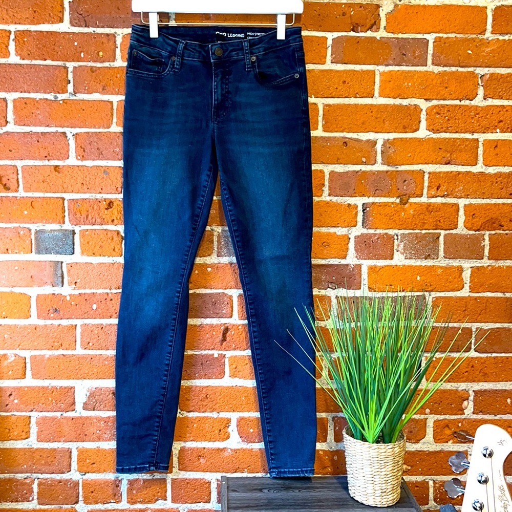 GAP Jeans High Stretch Legging Blue, Size 28R